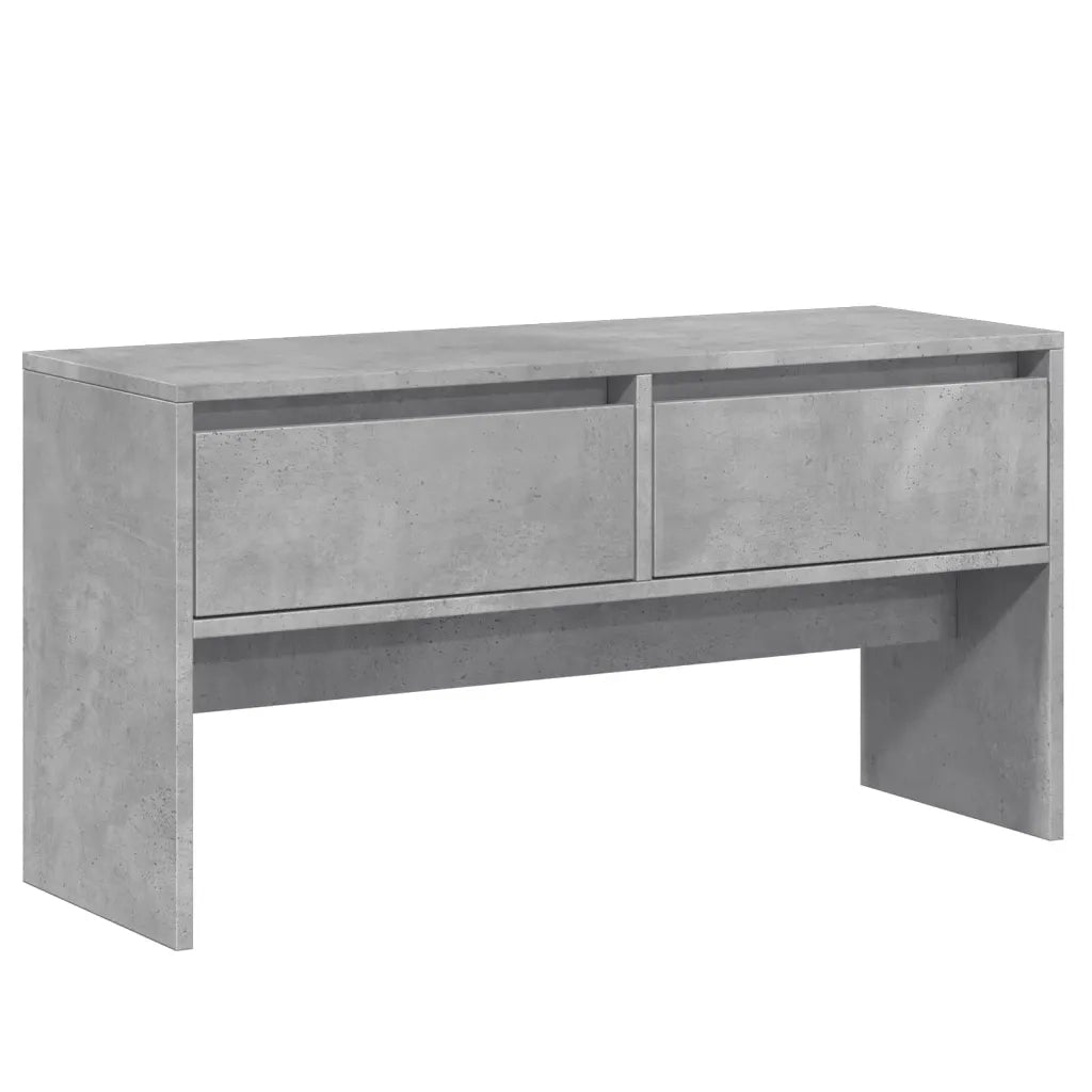 Set Mobili da Ingresso 4 pz Grigio Cemento in Legno Multistrato