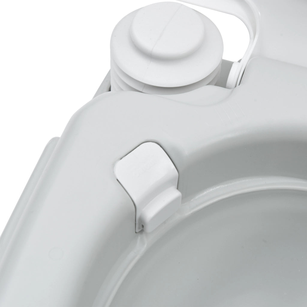 Toilette Portatile  Grigia e Bianca in Plastica 10 L