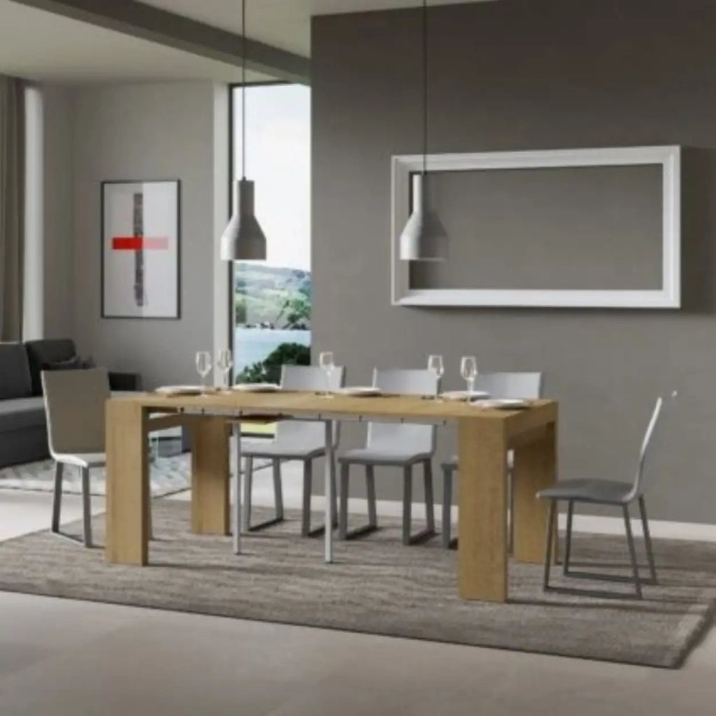 Consolle allungabile 90x40/300 cm Roxell quercia natura