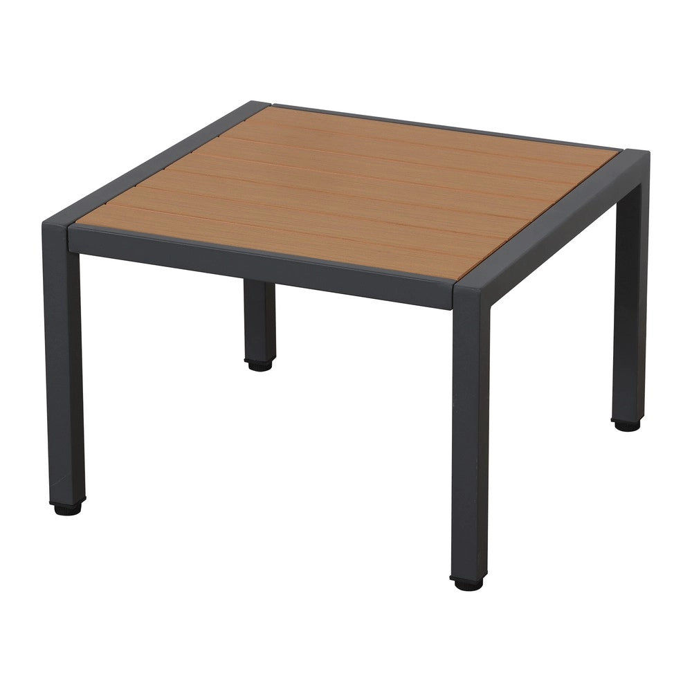Set da Giardino Divano + Tavolino ¨C Xylo ¨C Polyrattan Grigio e Nero