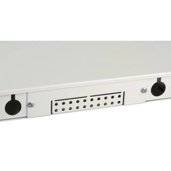 Box Ottico Versione Scorrevole 1U Senza Pannello Frontale Grigio