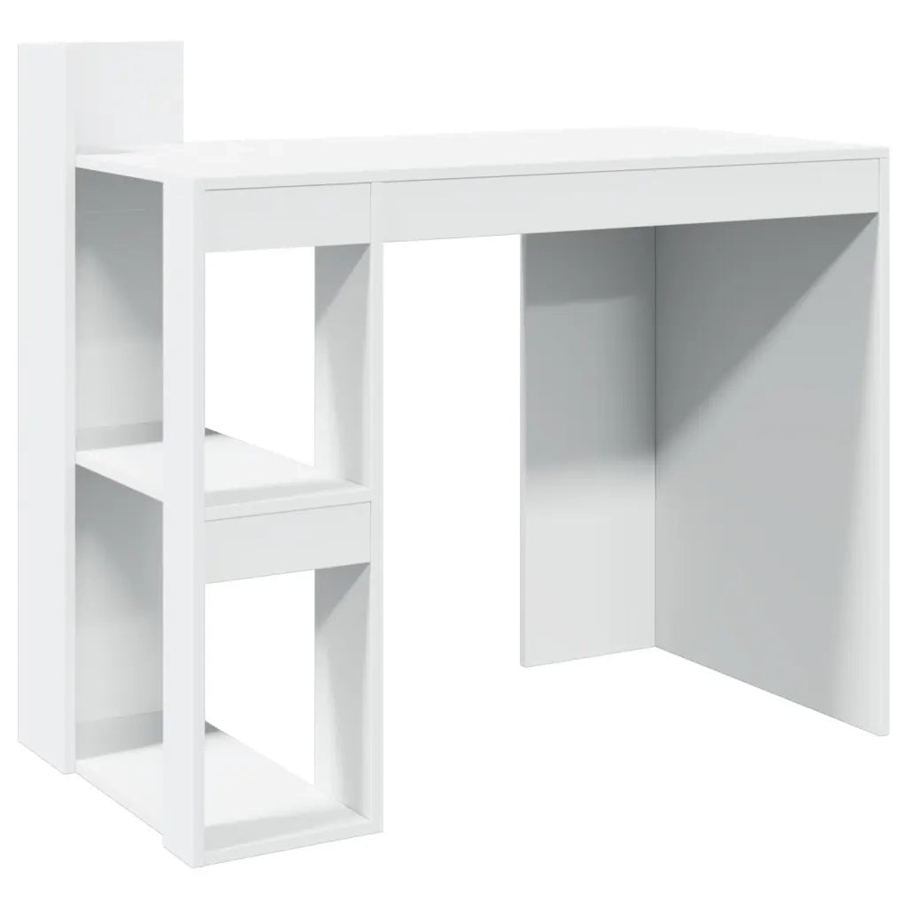 vidaXL Scrivania Ufficio Bianca 103,5x56,5x94 cm in Legno Multistrato