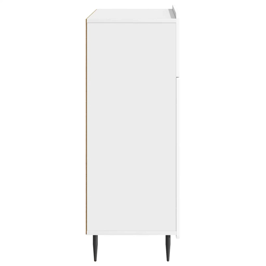 Credenza Bianco Lucido 66 x 34,5 x 92 cm Legno ingegnerizzato 894409