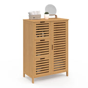 IDMarket - Mobile da bagno BEA a 3 cassetti in bambù con armadietto