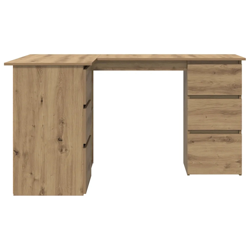 Scrivania Angolo Rovere Artigianale 145x100x76 cm Truciolato 855963
