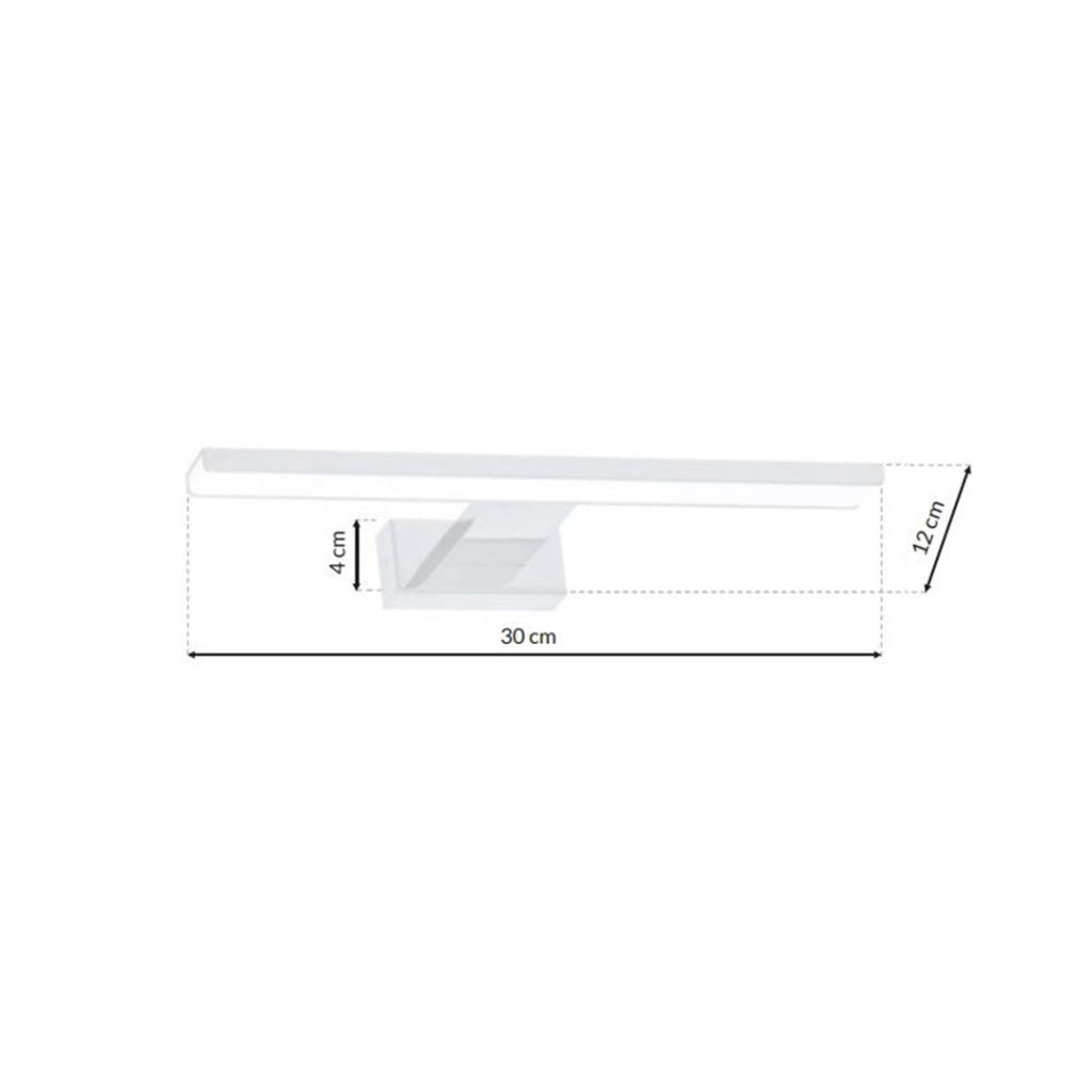 Applique Milagro Shine LED 7W 4000K 490lm IP44 Bianco