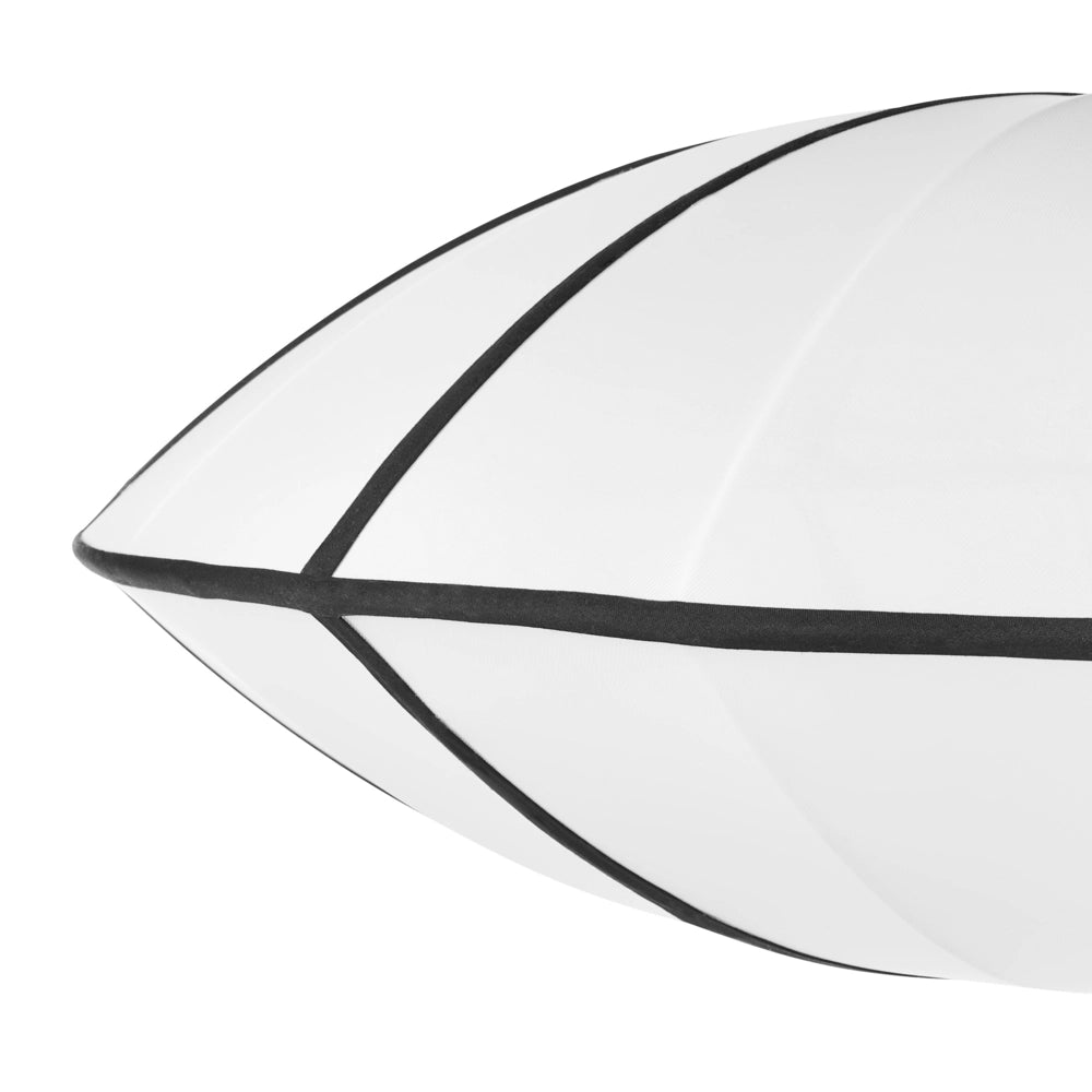 Lampada a sospensione con paralume in nylon bianco Design moderno Luce per il soggiorno