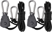 Regolatore di resistenza adattabile in due parti, 3 mm (1/8 pollici) - extra pesante (68 kg) per hydrocultura e lampade per la coltivazione (nero, D940003500)