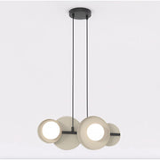 Lampada a sospensione Model in acciaio moka e vetro