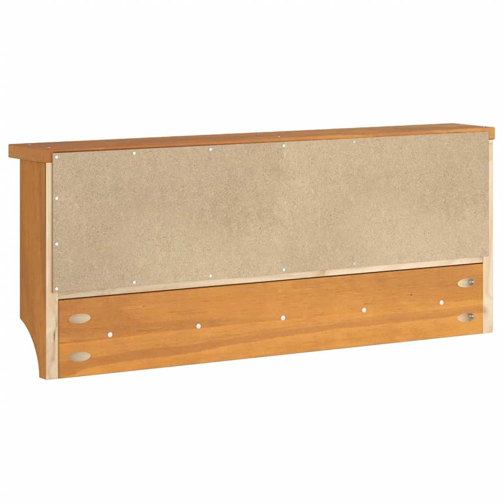 Appendiabiti da parete con pratici ganci 87 x 12 x 35 cm stile rustico legno di pino massiccio 02_0056692