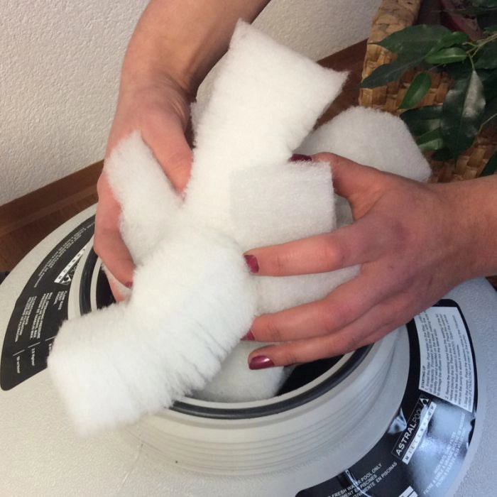 Carica Filtrante Pureflow In Fibre Di Poliestere - 1000 Gr Lunghezza: 11 cm