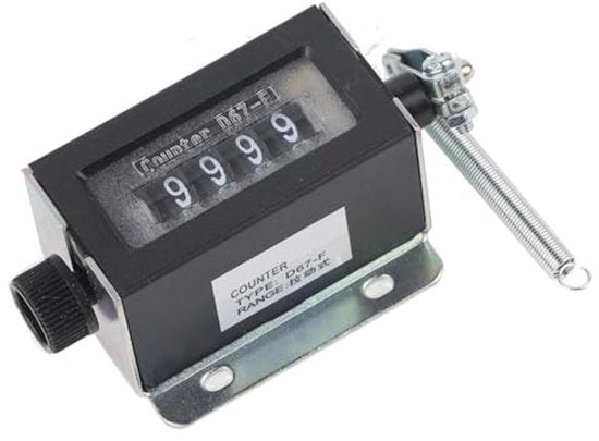 Contatore meccanico 5 cifre - Slittello di conteggio - Applicazione di contatore - Precisione nel conteggio - Display digitale - Facile da utilizzare