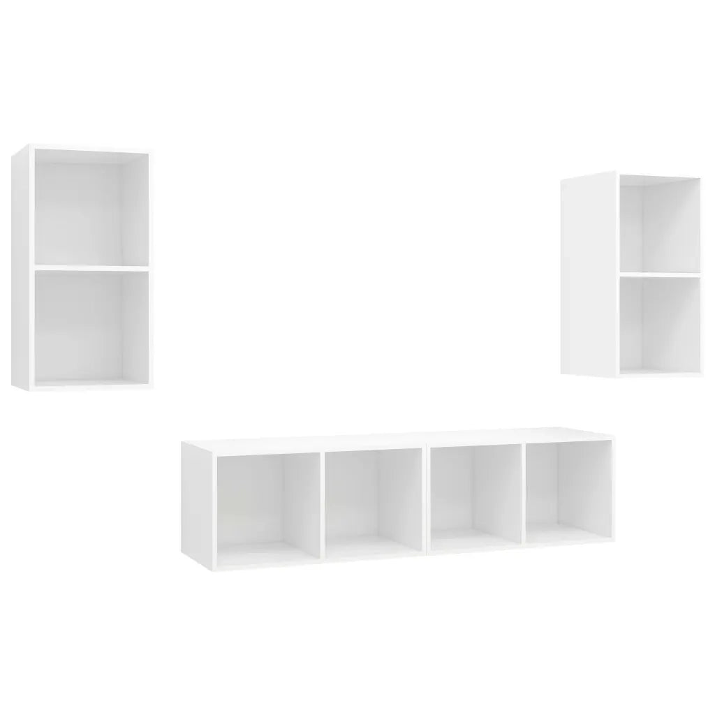 Mobile TV a Parete 4 pz Bianco in Truciolato cod mxl 27647