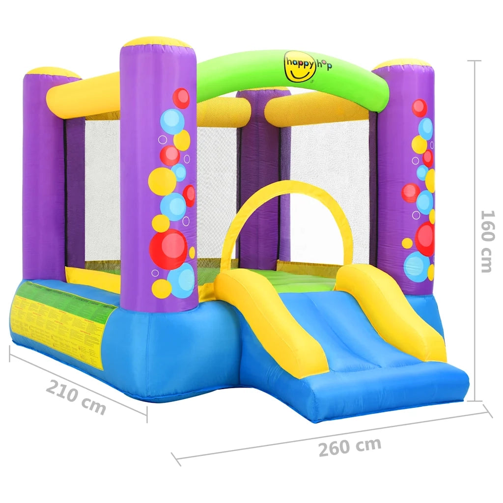 Happy Hop Castello Gonfiabile con Scivolo in PVC 260x210x160 cm 91781