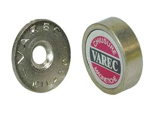 CRICCHETTI MAGNETICI A PASTICCA- - ø mm.14x5,5h. attrazione Kg.1,5 (RP14) - 24 pezzi VAREC