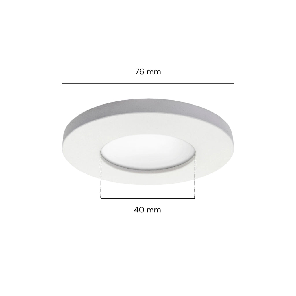 Faretto incasso rotondo bianco IP65 GU10 Lagos Light Prestige