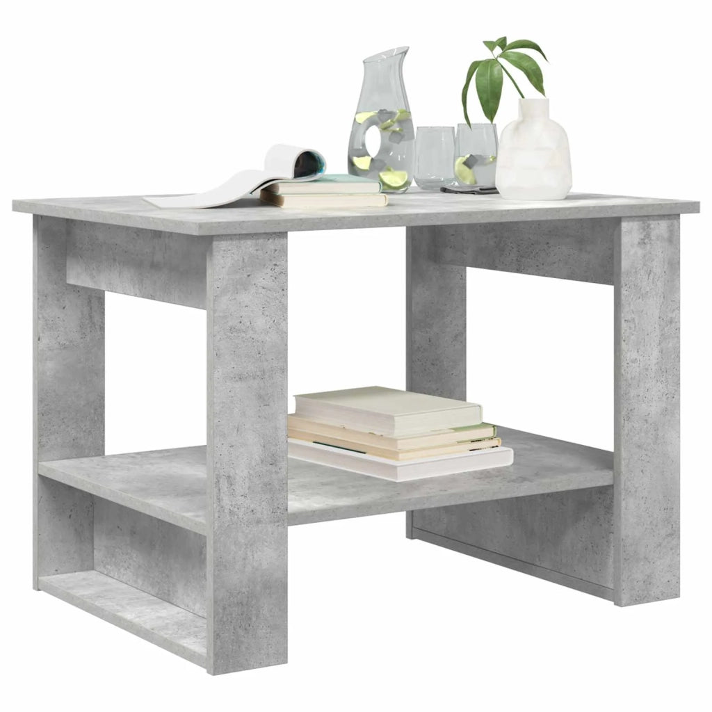 Tavolino da salotto Grigio cemento 72 x 50 x 50 cm 8000191