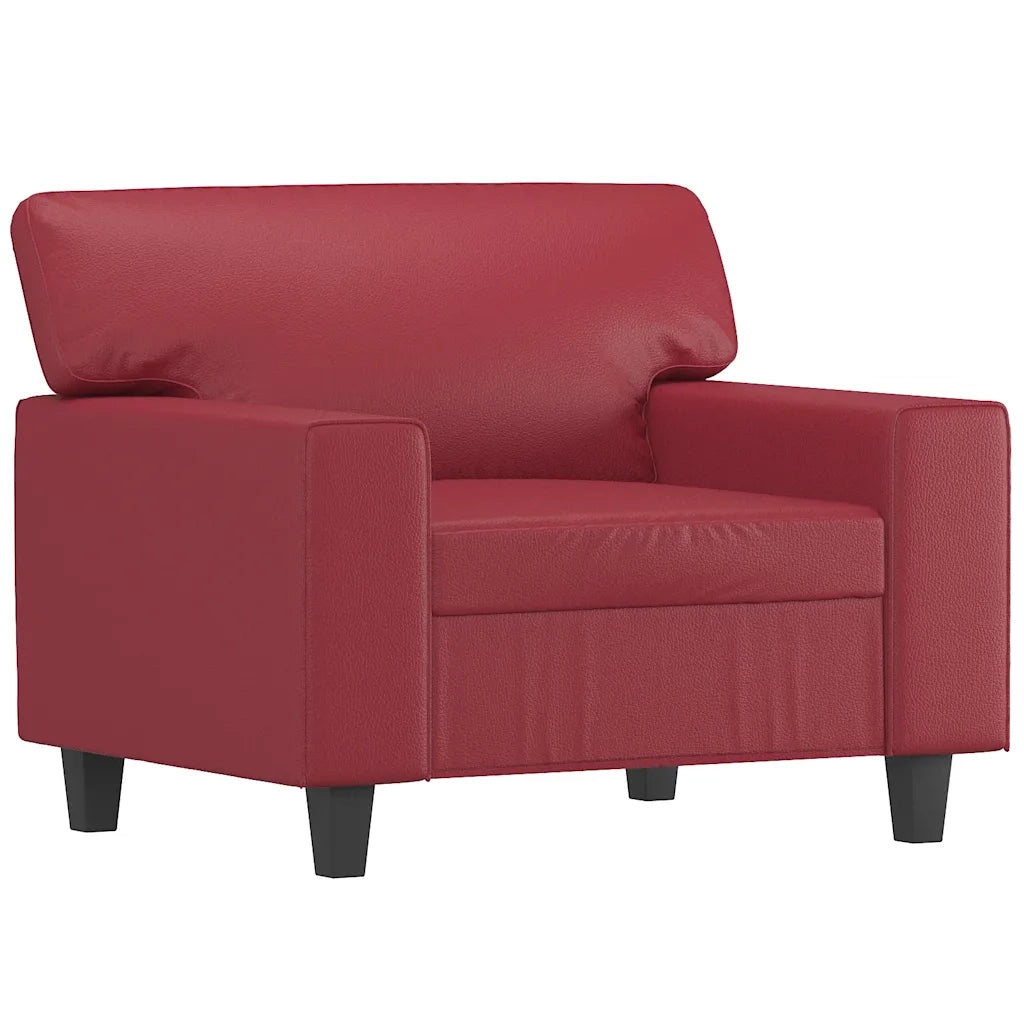 Divano Sedia-Poltrona Rosso Vino 60 cm in Similpelle 169677