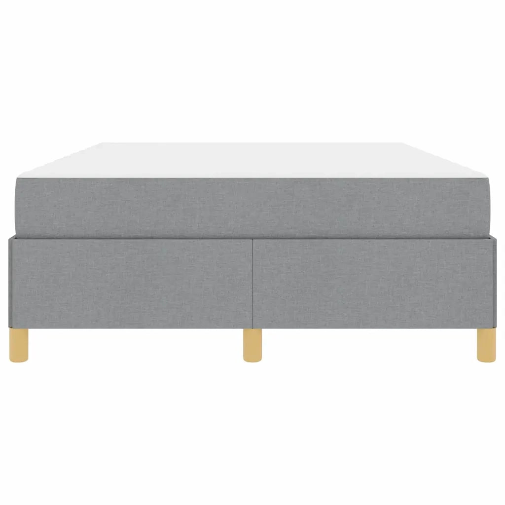 vidaXL Letto a molle Grigio chiaro e bianco e grigio chiaro