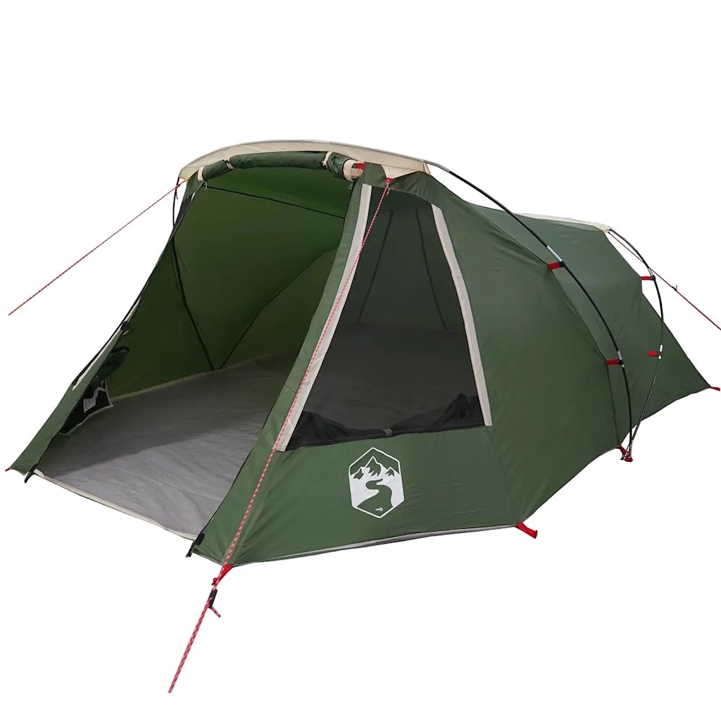 Tenda Tunnel per 3 Persone 3 persona Verde e Bianco 42004050