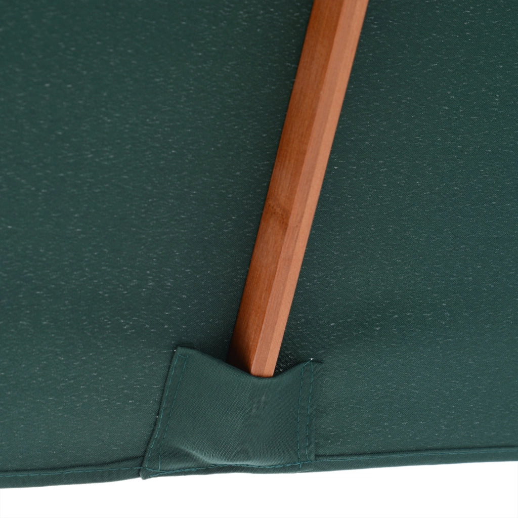 Ombrellone da giardino pieghevole rettangolare ¨C zephmum ¨C Verde 200x150x235 cm