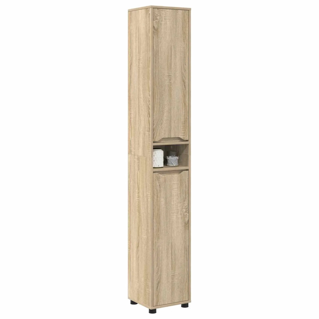 Mobile da Bagno con porta Rovere Sonoma 30,5 x 30 x 195 cm 888759