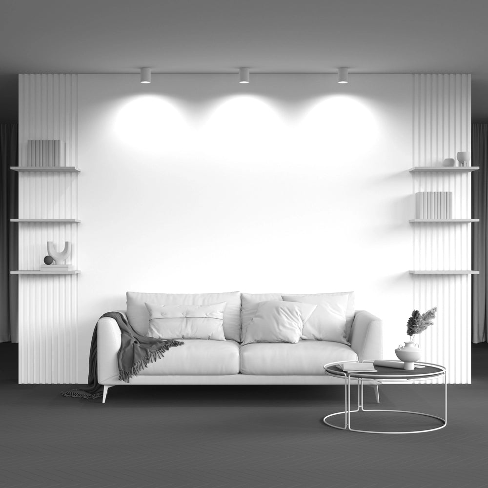 Plafoniera Maytoni Slim bianca GU10 8,5 cm C012CL-01W