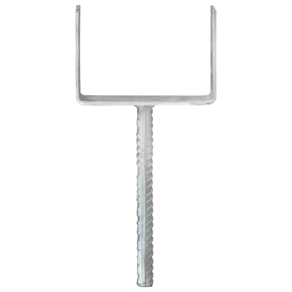 Picchetti per Recinzione 6 pz Argento 14x6x30cm Acciaio Zincato CFW3176594