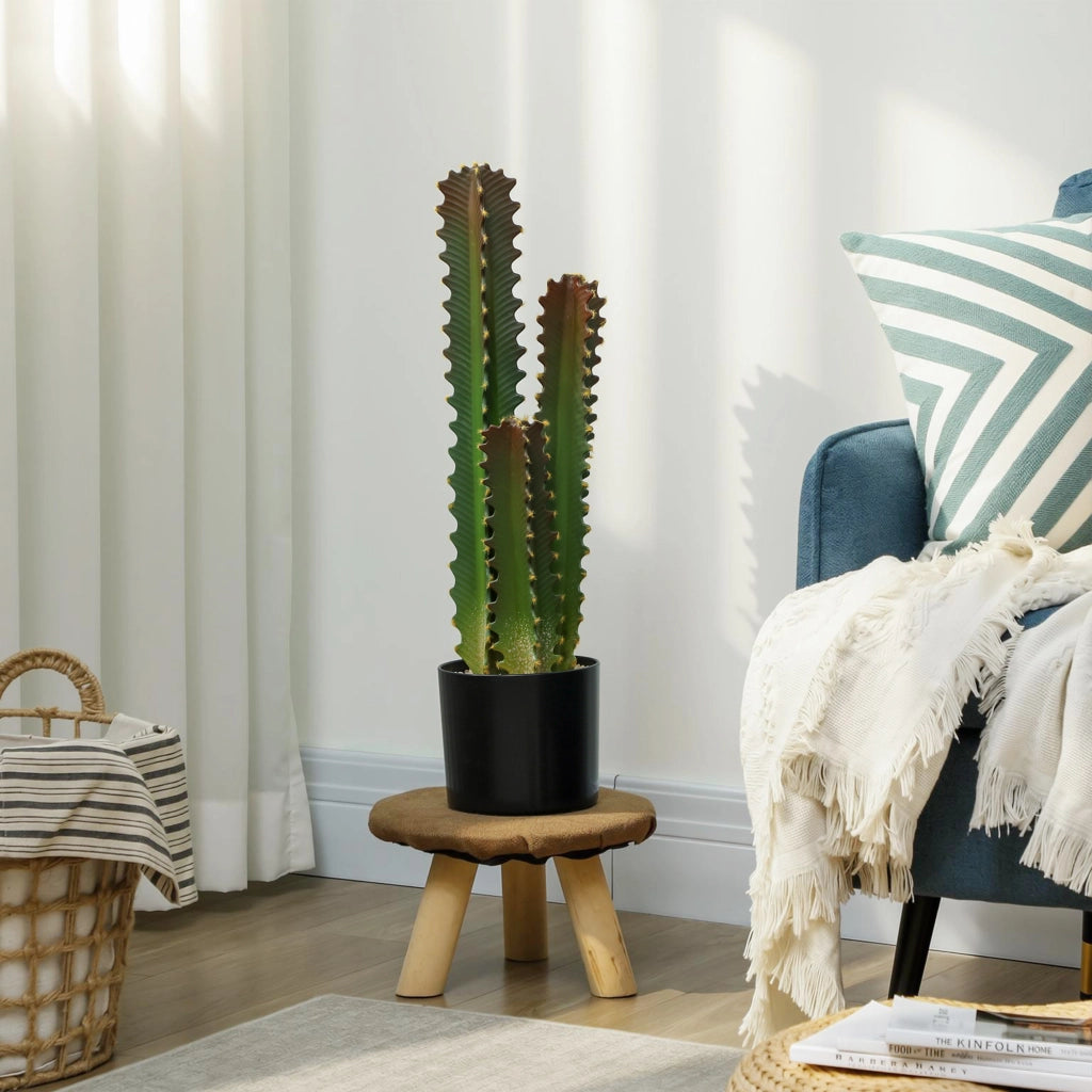 Cactus Artificiale Verde con Vaso 66 cm ¨C zephmum ¨C Decorazione Interni