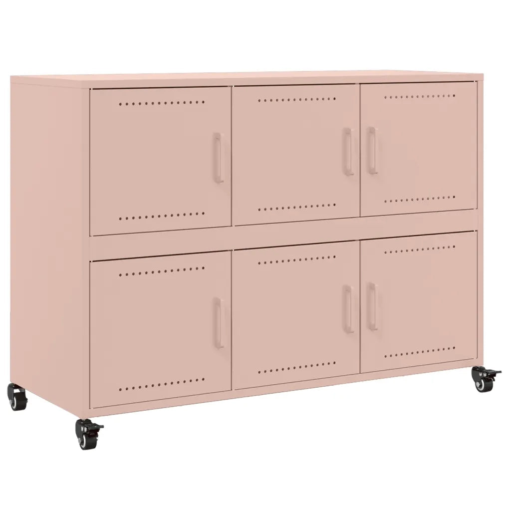 Credenza Rosa 100,5x39x72 cm in Acciaio