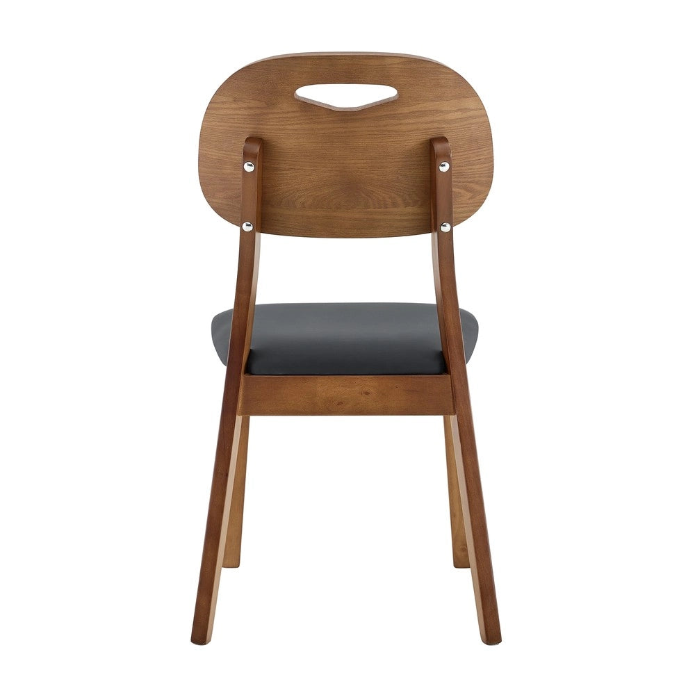 Set 2 Sedie da Pranzo Imbottite con Schienale Ovale ¨C MINIMAL ¨C Legno, Design Moderno