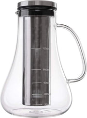 Apparecchio per Cold Brew con caraffa in vetro e filtro in acciaio inossidabile da 1 litro