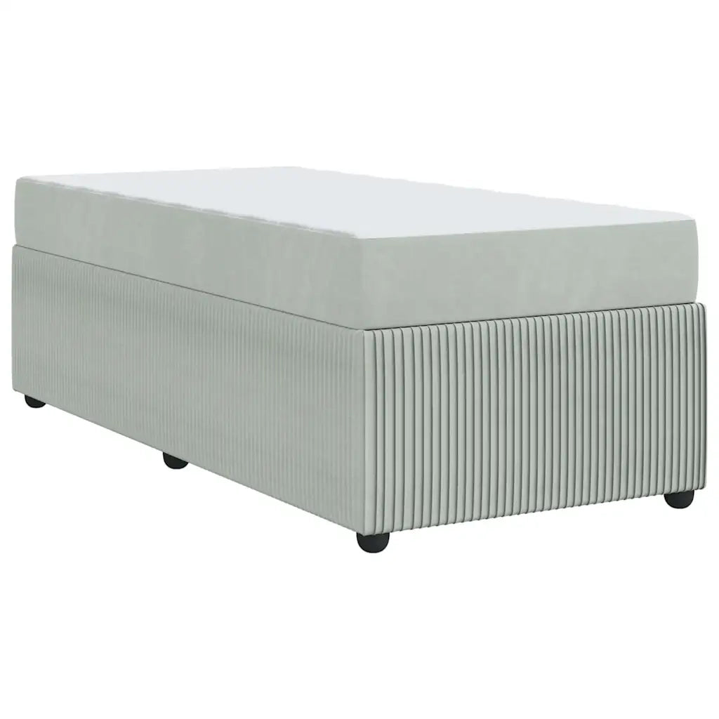 Struttura del letto Grigio chiaro 90 x 190 cm Tessuto 3398334