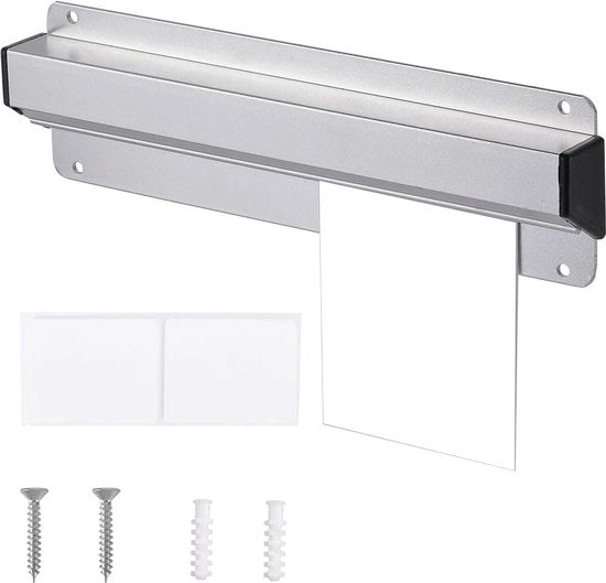 Rack di controllo in lega di alluminio a scorrimento - Oreficeria - Display per documenti - Ufficio - Bar - Ristoranti - Caffè - 20.6x5.8cm.