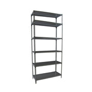 Scaffale in metallo Simon Rack senza viti colore antracite 6 ripiani 2500x1200x500 mm Made in Spain