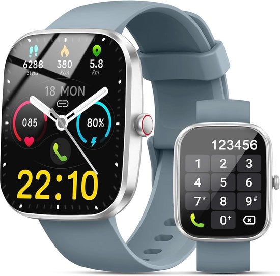 Orologio Fitness con Touchscreen - Smartwatch Acquasplash con Tracciatore Sportivo e Monitor di Salute per Signore e Signore