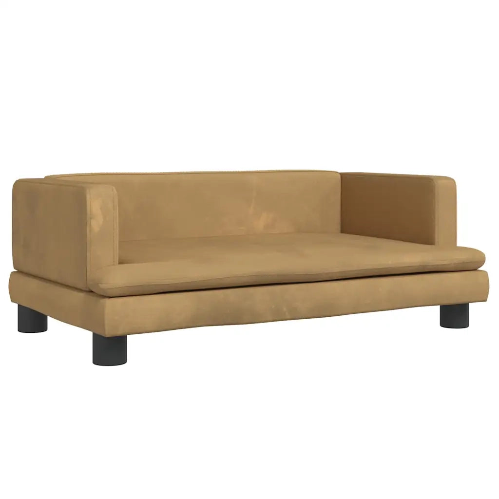 Divano per Bambini Marrone 80x45x30 cm in Vellutocod mxl 69828
