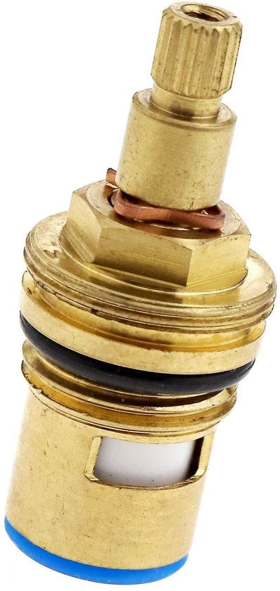 Flessimetro Universale di Sostituzione - Ottone - Disco Ceramico - G 1/2 - 20 Denti - Adatto per cucina/bagno - Pezzo di rubinetto