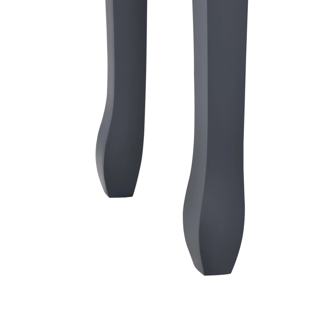 Consolle per ingresso o soggiorno con 3 cassetti MDF gambe in pino 100 cm grigio scuro 03_0004178