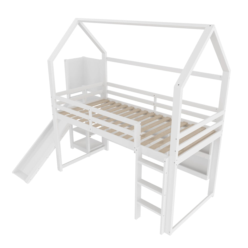 letto a castello in pino bianco 90 x 200 cm