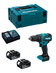 Trapano a Percussione MAKITA DHP490RFJ (2 x 3,0 Ah + DC18RC + MAKPAC 2)