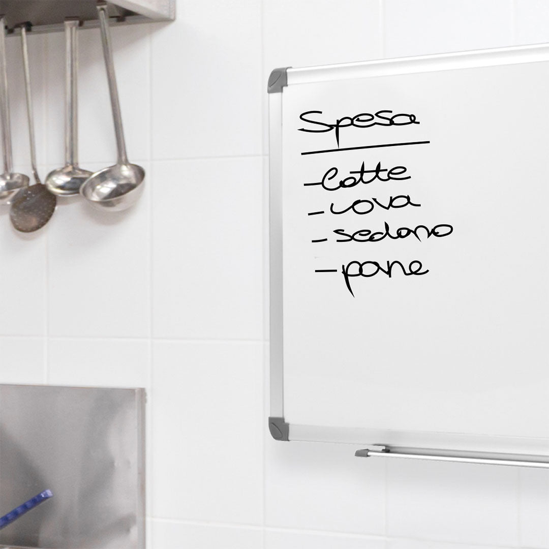 Lavagna per Ufficio Magnetica 90x60 cm in Alluminio Silver