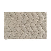 Tappeto Bagno Antiscivolo In Cotone Effetto Rilievo Assorbente, Morbido, Lavabile in Lavatrice 50x80 / 60x120 cm Grigio - 50x80 cm