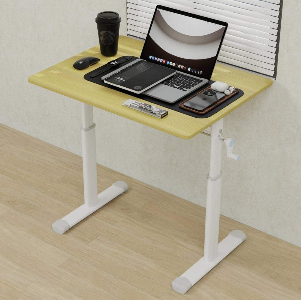 Scrivania regolabile in altezza 80x60 cm legno e metallo per smart working
