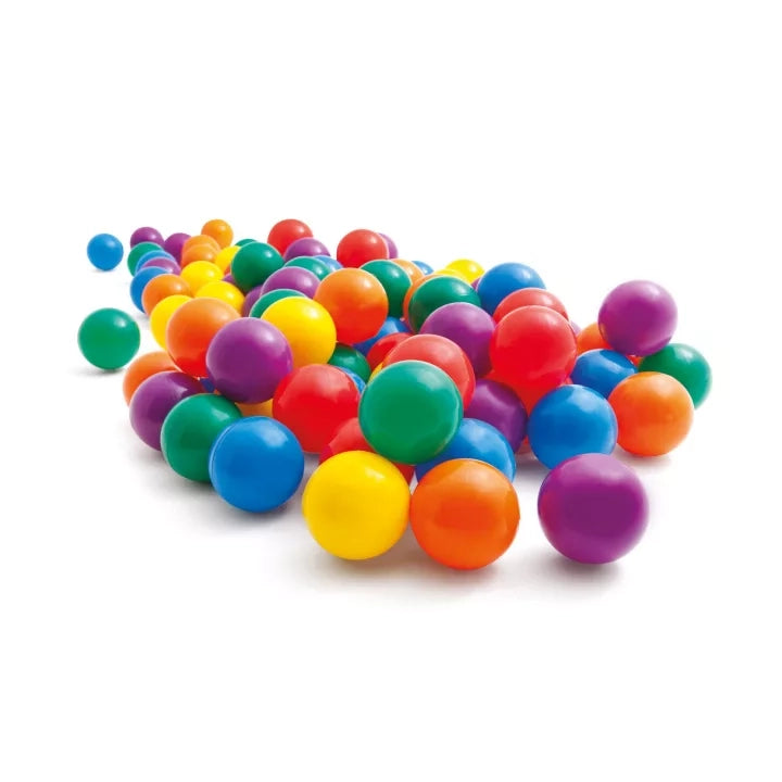 PALLINE COLORATE PZ.100  +2 ANNI  ø cm.6,5  peso kg.1,06 (49602)    INTEX