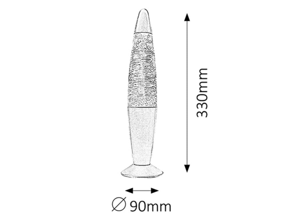 Lampada da tavolo lava Millie argento LED 0,9W Rabalux