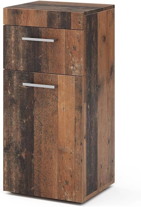 Mobiletto midi Luna, Oldstyle, 37 x 79 cm, per montaggio a parete, combinabile con altri mobili Luna