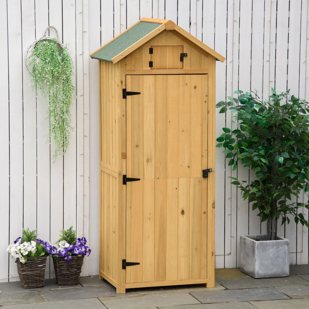 Armadio da giardino ¨C zephmum ¨C 77x54x179 cm giallo