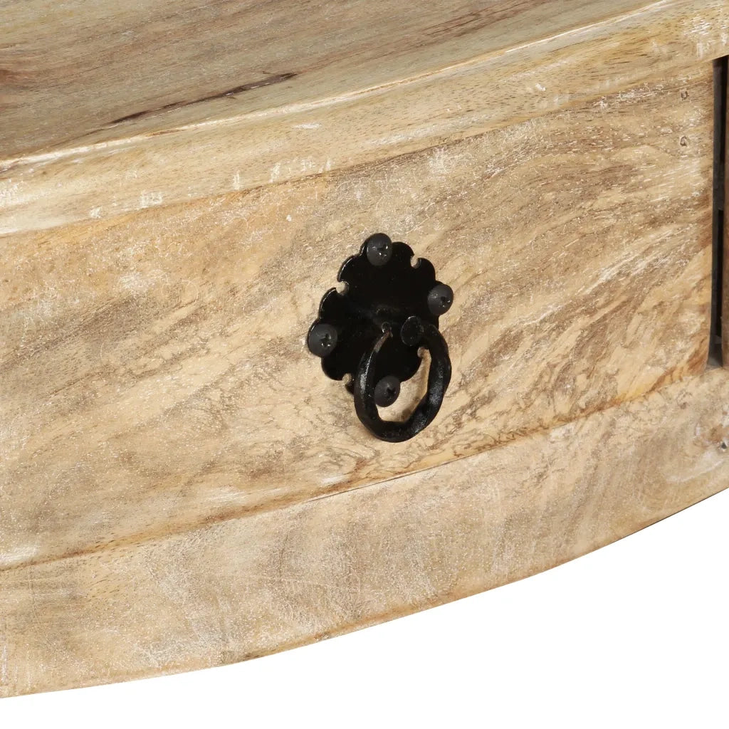 Tavolino Consolle in Legno Massello di Mango 120x50x80 cm 243987