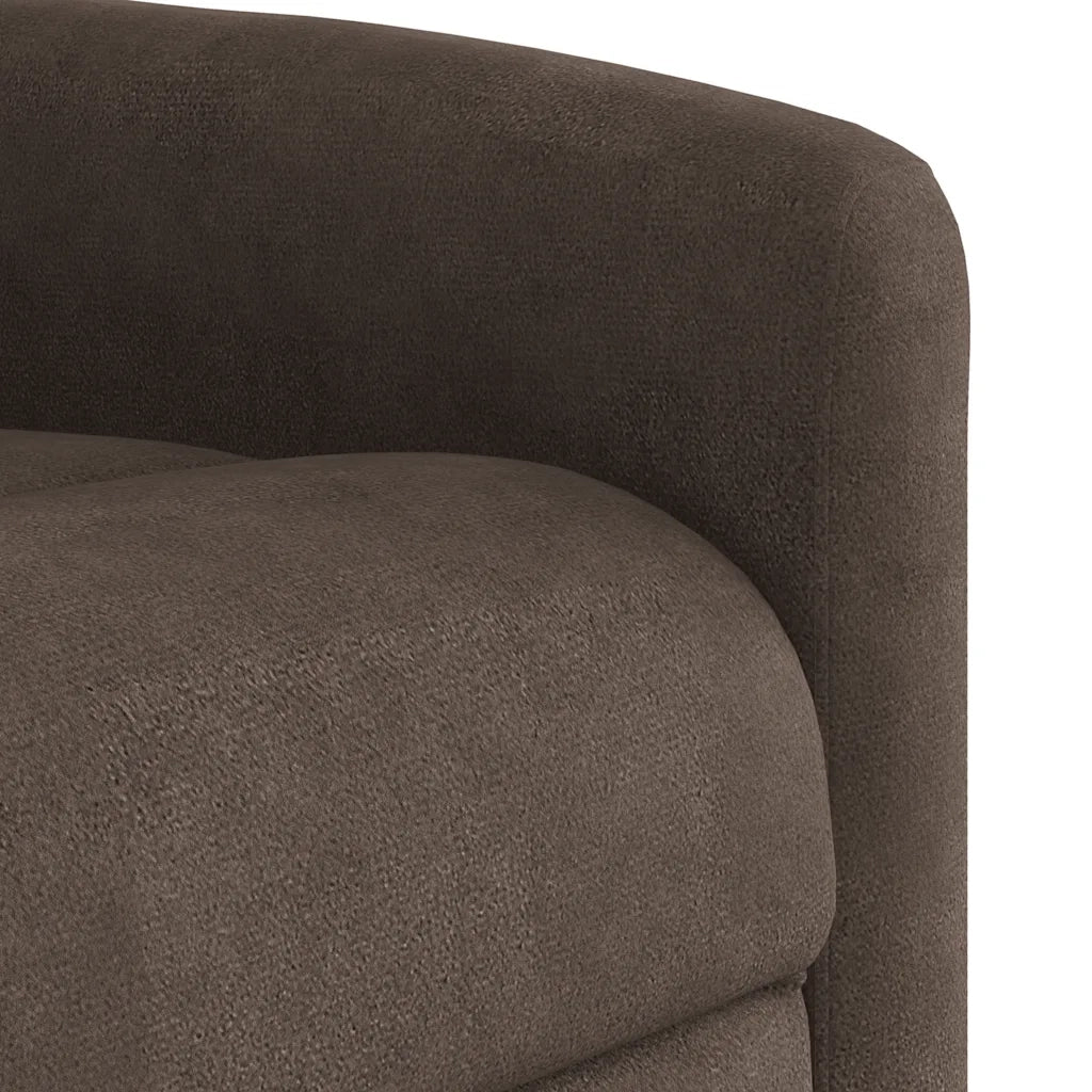 Poltrona Reclinabile Marrone in Tessuto di Microfibra 4015562